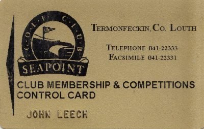 early Seapoint membership card